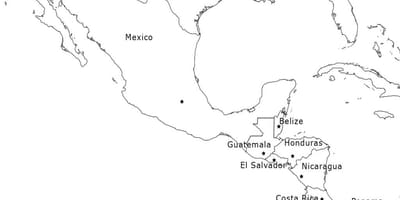 Bản đồ Mexico trung mỹ