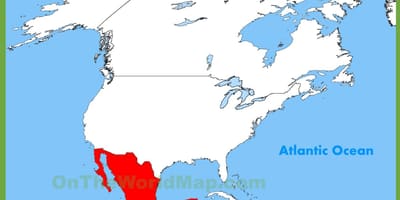 Mexico vị trí bản đồ