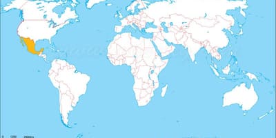 Mexico bản đồ thế giới vị trí