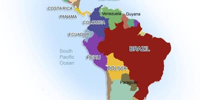 Bản đồ Mexico và nam mỹ