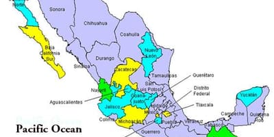 Bản đồ thung lũng của Mexico